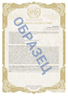 Образец Приложение к СТО 01.064.00220722.2-2020 Волосово Сертификат СТО 01.064.00220722.2-2020 